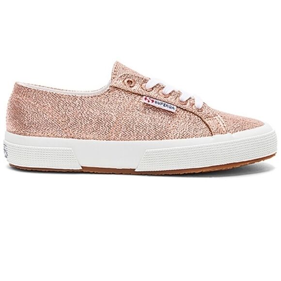 Superga 2750 Metallic Rose Gold Sneaker 9.5 - Picture 2 of 8
